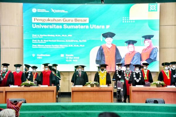 USU Tambah Tiga Guru Besar, Gubernur Edy Rahmayadi Harap Dunia Pendidikan Sumut Semakin Maju